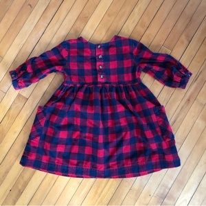 Hanna Andersson | Buffalo Plaid Flannel Dress | 110 Size 5